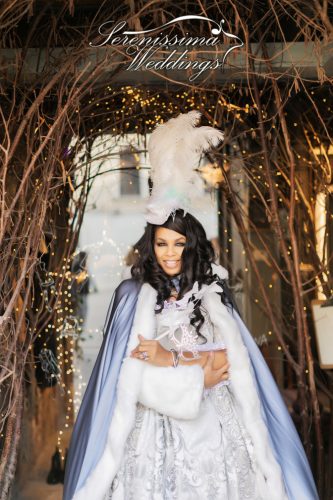 symbolic wedding in Venice with historical costumes
