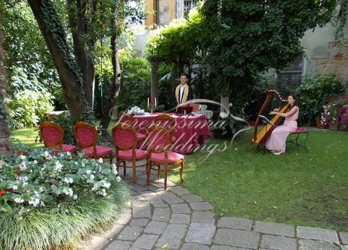 Symbolic Wedding in a Secret Garden 