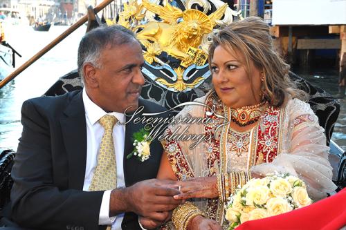 Renovación de votos matrimoniales en góndola ,Vow Renewal in Venice